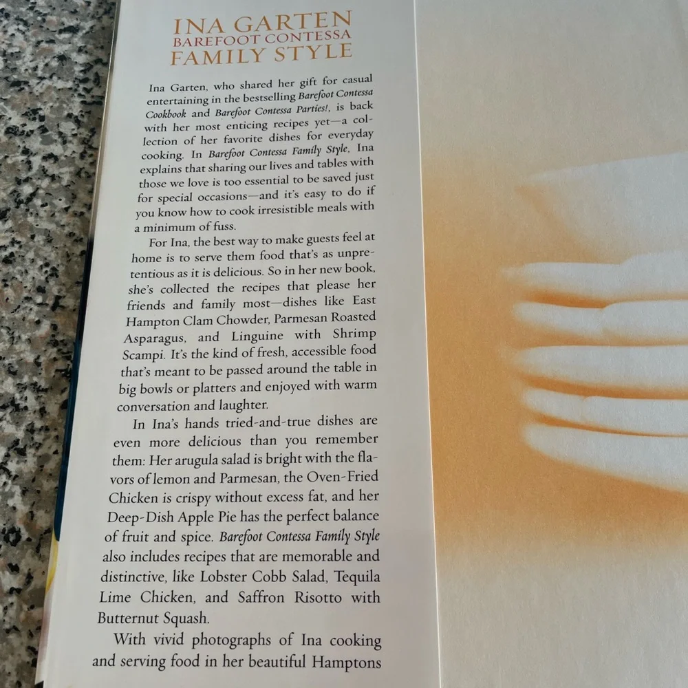 Barefoot Contessa Family Style Cookbook by Ina Garten